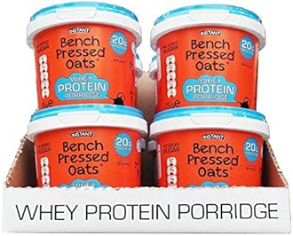 Bench Pressed Oats Ginger Bread Instant Whey Protein Porridge (Pack of 8)