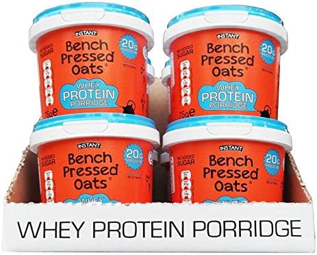 Bench Pressed Oats Ginger Bread Instant Whey Protein Porridge (Pack of 8)