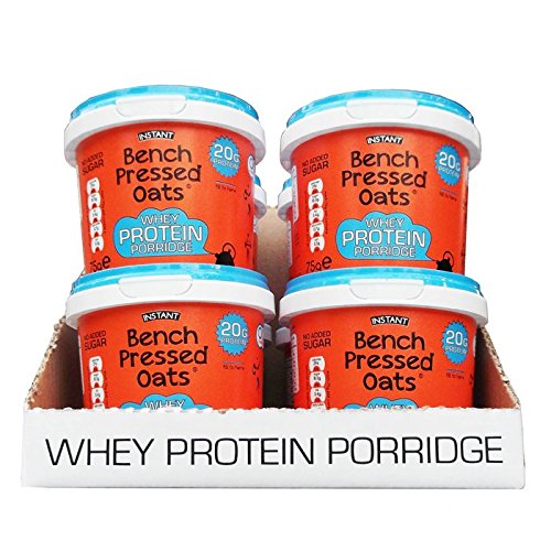 Bench Pressed Oats Ginger Bread Instant Whey Protein Porridge (Pack of 8)