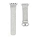 MIFFO Apple Watch Band Leather iWatch Strap Extreme Deluxe Shiny Bling Glitter Leather Bracelet Wristband for Apple Watch Series 1, Series 2, Series 3 (Silver-38mm)