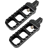 Joker Machine Adjustable Serrated Narrow Footpegs - Black Anodized 08-61-1B