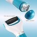 Electric Callus Remover, Battery-Powered Foot File Pedicure Tools for Your Feet and Nails (Blue)