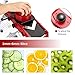 Adjustable Mandoline Slicer - Vegetable Slicer - Food Cutter - Julienne Slicer - Dicer - 3 In 1 by Godmorn - Durable Adjustable Thickness Width Stainless Steel Blade with Clean Brush & Hand Guard