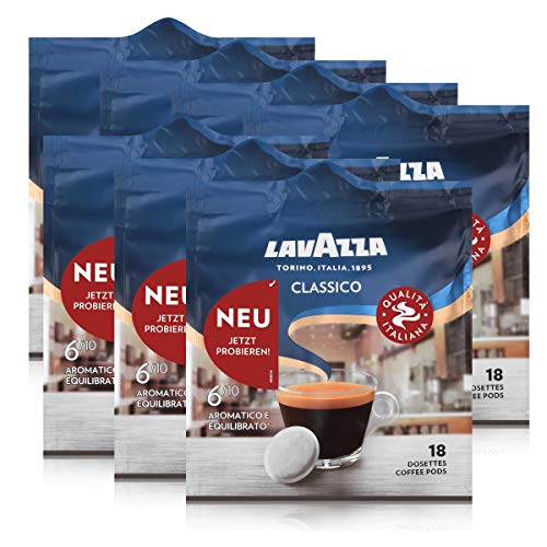 Lavazza Kaffeepads Classico 18 Pads - Für Kaffee-Padmaschinen 125g (7er Pack)