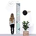 bingolar Kids Growth Chart, Children Height Chart Growth Wall Chart Height Wall Chart Art Hanging Rulers for Kids Bedroom Nursery Wall Decor Removable Height and Growth Chart(Blue 7.9 x 79in)