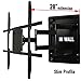 In Wall TV Mount, Recessed Articulating In Wall TV Mount for 42 to 80 Inch TVs LCD, LED, or Plasma - Extends 28 Inches primary