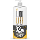 LUBELIFE Water-Based Lube &ndash; Personal Lubricant for Men, Women &amp; Couples, Travel Size, Non-Staining, Easy Clean-Up, Toy-Safe, 32 Fl Oz