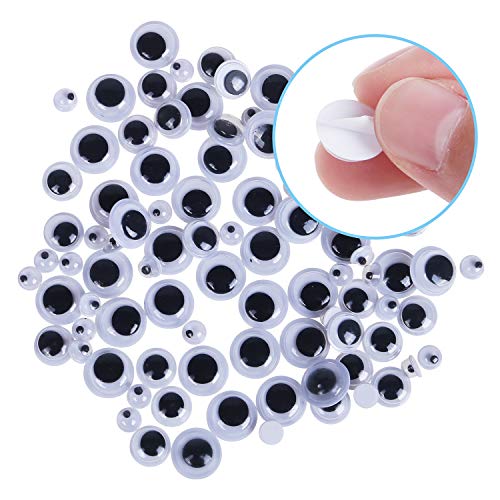 2200 Pcs Pom Poms Pipe Cleaners Craft Set, Acerich 1800 Pcs Assorted Pom Poms, 200 Pcs 10 Colors Chenille Stems, 100 Pcs Buttons and 100 Pcs Wiggle Googly Eyes for DIY Craft Supplies - Thumbnail 6