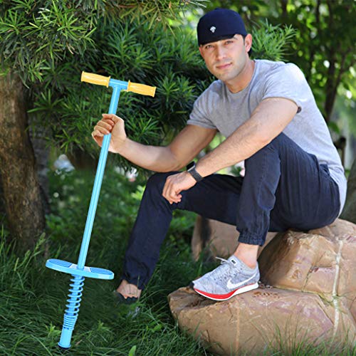 Jinjin Pogo Sticks Hopping Toys Balance Sports Trainer Outdoor Sports Bouncing Rod for Ages 5 & Up 15kg-35kg / 33-77 pounds (Blue) - Thumbnail 2