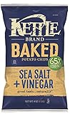 Kettle Brand, Baked Potato Chips Sea Salt and Vinegar, 4.0 Oz. Bag (15 Count)