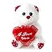 Valentines Day Love Candy Chocolate w Teddy Bear - Miniature I Love You Teddy Bear with Heart Milk Chocolate Gift Basket - Oh! Nuts