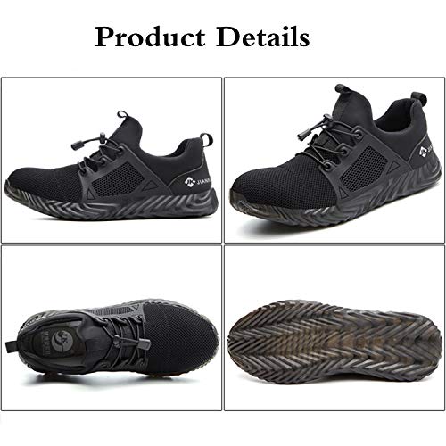 SUDEX Steel Toe Work Shoes Safety Shoes Men Women, Indestructible Shoes Lightweight Breathable Puncture Proof Working Shoes for Construction - Thumbnail 5