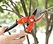 Ohuhu Traditional Bypass Pruning Shears Heavy Duty Garden Clippers Ideas for Cutting Stems, Branches, Shrubs and Hedges