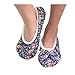 Snoozies Womens Quilted Ballerina Comfort Split Slipper Socks
