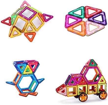 Magnetic Construction Toys Building Blocks Educational Toys, Construction Building Tiles for Toddlers - 66PCS