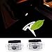 DELEIKA TESLA MOEDL S MOEDL X MOEDL 3 No Drilling Changeable Logo Door Courtesy Welcome Light Laser Emblem Logo Kit Ghost Shadow Lights logo chips replacement 2-pc set (Pure White LOGO)