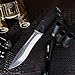 GrandWay Survival Tactical Knife - Survival Fixed Blade Knife - Best Outdoor Military Knives for Camping Bushcraft&Self Defense - Large Stainless Steel Blade Full Tang Handle Survival Knife 2785 U-PQ