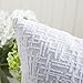 Kevin Textile Decor Velvet Throw Pillow Covers, Striped Soft Pillows Cushion Case, Corduroy Euro Pillowcase for Couch/Sofa, 18
