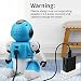 Elemusi Remote Control Wireless Mini Robot Interactive Programmable Robot Toys with Sliding,Song,Music,Tongue Twister,Math,Great Birthday Gift for Kids. (Blue)thumb 4