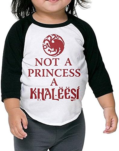 SEKODOVE Kids Sleeve Raglan Tee Not A Princess A Khaleesi Children Sleeves Raglan Tees Toddler Bottoming Shirt