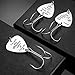 Yonune EUOTEO SATINIOR 3 Pieces Personalized Fishing Lure Hook Engraved Fishing Hook Fisherman Gift for Birthday Christmas Anniversary Valentines's Day