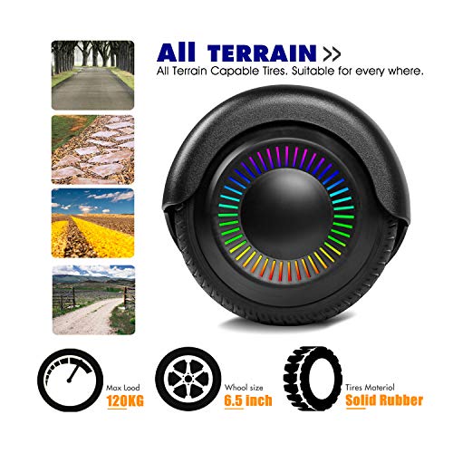 UNI-SUN-65-Hoverboard-for-Kids-Two-Wheel-Electric-Scooter-Self-Balancing-Hoverboard-with-Bluetooth-and-LED-Lights-for-Adults-UL-2272-Certified-Hover-Board