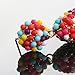NLCAC Women's Beaded tassel alloy earrings Long Fringe Drop Earrings Dangle Confetti