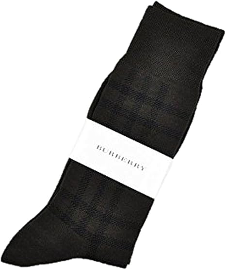 Amazon バーバリー Burberry メンズ 靴下 25 27cm チェック 茶 ブラウン ビジネスソックス 通販