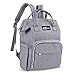 Diaper Bag Multi-Function Waterproof Travel Backpack Nappy Bags Nappy Changing Bags for Baby Care,Large Capacity Stylish Insulated Pockets Baby Diaper Bag Backpack (Gray)