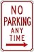 Zing Green Products 2278 Eco Safety Engineer Grade Prismatic Parking Sign, No Parking Anytime, Right Arrow, 18 x 12 Inch, Red on White