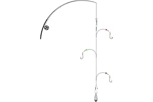 SENYUBBY High Strength Steel Wire Leader Rigs with Hooks Swivels Snap Connect,Saltwater Fishing Assecories Steel Wire Leader with Nylon-Coating