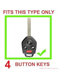 Massimiliano Incas Dobrev - Funda de silicona para llave inteligente Subaru Forester Impreza Legacy Outback Tribeca WRX STI Crosstrek Smart Key con pánico