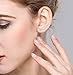 EVER FAITH Ear Climber 925 Sterling Silver Hypoallergenic Earring Clear CZ Ear Sweep Cuff Wrap Hoop Earrings