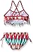 Kanu Surf Girls' Little Kelly Fringe Bikini Swimsuit, Pink, 6