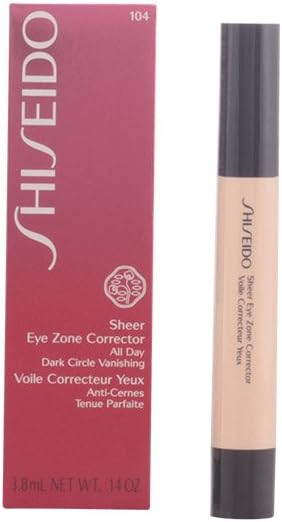 Shiseido Sheer Eye Zone Corrector for Women, No. 104 Natural Ochre, 0.14 Ounce
