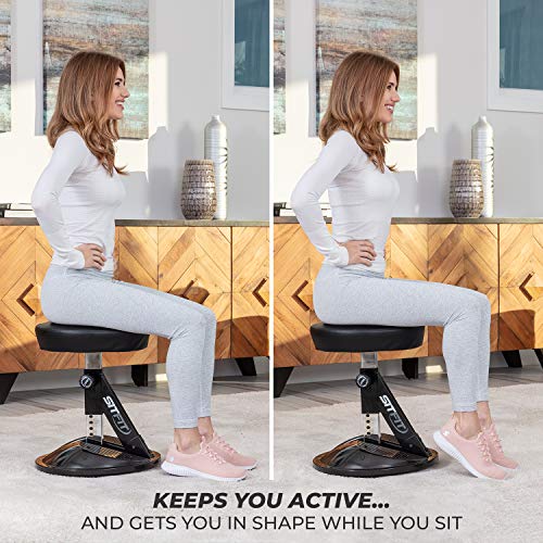 Sit 360 Adjustable Wobble Stool Office Desk Balance Chair with