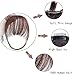AISI QUEENS Clip in Bangs Human Hair Air Bangs Extensions One Piece Straight Air Fringe Hair Piece Accessories Bangs with Hair Temples(Red Brown)thumb 3