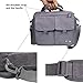 Electronics Organizer Travel Cable Cord Bag Accessories Gadget Gear Storage Cases for 10.5 Inch Tablet Large with Shoulder Strap (Light Gray)