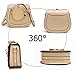 Yoome Elegant Rivets Punk Circular Ring Handle Handbags Messenger Crossbody Bags For Girls - Beige (with Yoome Logo)