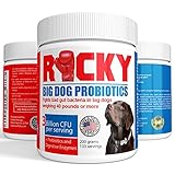 Best Probiotics for Dogs Diarrhea and Gas Relief - No more Loose Stools - Triple Formula Powder for Large Pups, with Added Prebiotics and Digestive Enzymes. A Must have for those Poop Eaters.