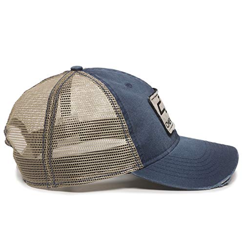 Chevrolet Vintage Frayed Navy/Khaki Mesh Cap
