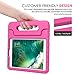 MoKo Case Fit Apple 2018/2017 iPad 9.7 6th/5th Generation/iPad Air/iPad Air 2 - Kids Friendly Shock Proof Convertible Handle Light Weight Protective Stand Cover, Magenta