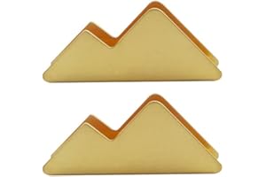 Enyuwlcm Metal Desk Card Holder Brass Business Card Display Stand for Women Gold 1 Pack