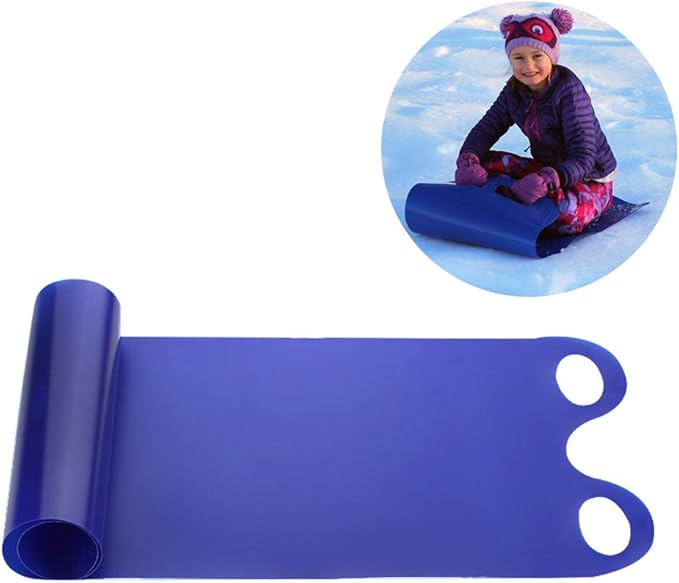 Flying Carpet Snow Sled,Winter Toboggan Outdoor Snow Sled,Classic RollUp Sled,Flexible Flying