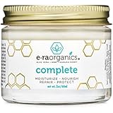 Era Organics Natural Face Moisturizer Cream - Advanced 10-In-1 Non Greasy Daily Facial Cream with Aloe Vera, Manuka Honey, Coconut Oil, Cocoa Butter and More For Oily, Dry, Sensitive Skin (2oz)