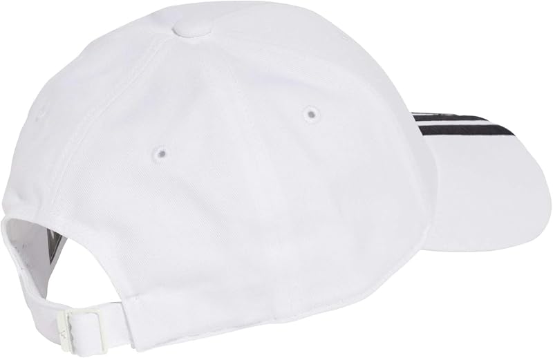 Unisex - Adulto Bball 3S New Logo Hat, White/Black, XS-S