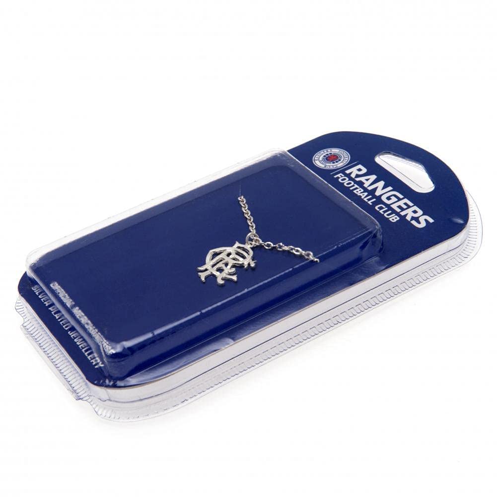 Rangers FC Silver Plated Crest Pendant & Chain