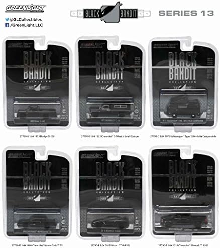 Black Bandit Series 13, 6pc set die cast model cars 1/64 by Greenlight 27790