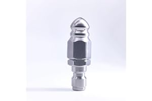 LIAOGO Sewer Jetter Nozzle, High Pressure Drain Jetter Hose Nozzle, With Stainless Steel 1/4'' Quickly Connector, 5000 PSI