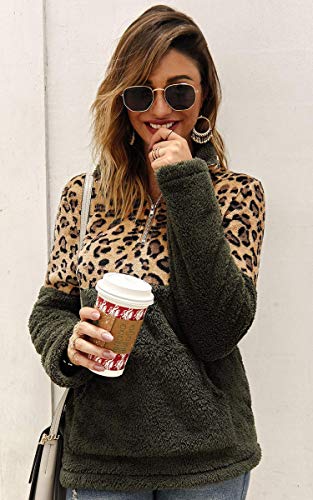 5 Angashion+Womens+Leopard+Patchwork+Pullover